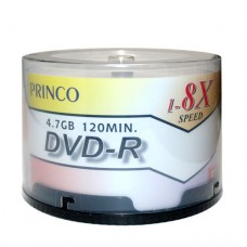 Princo Inkjet Printable DVD-R Discs 4.7GB / 50Pcs